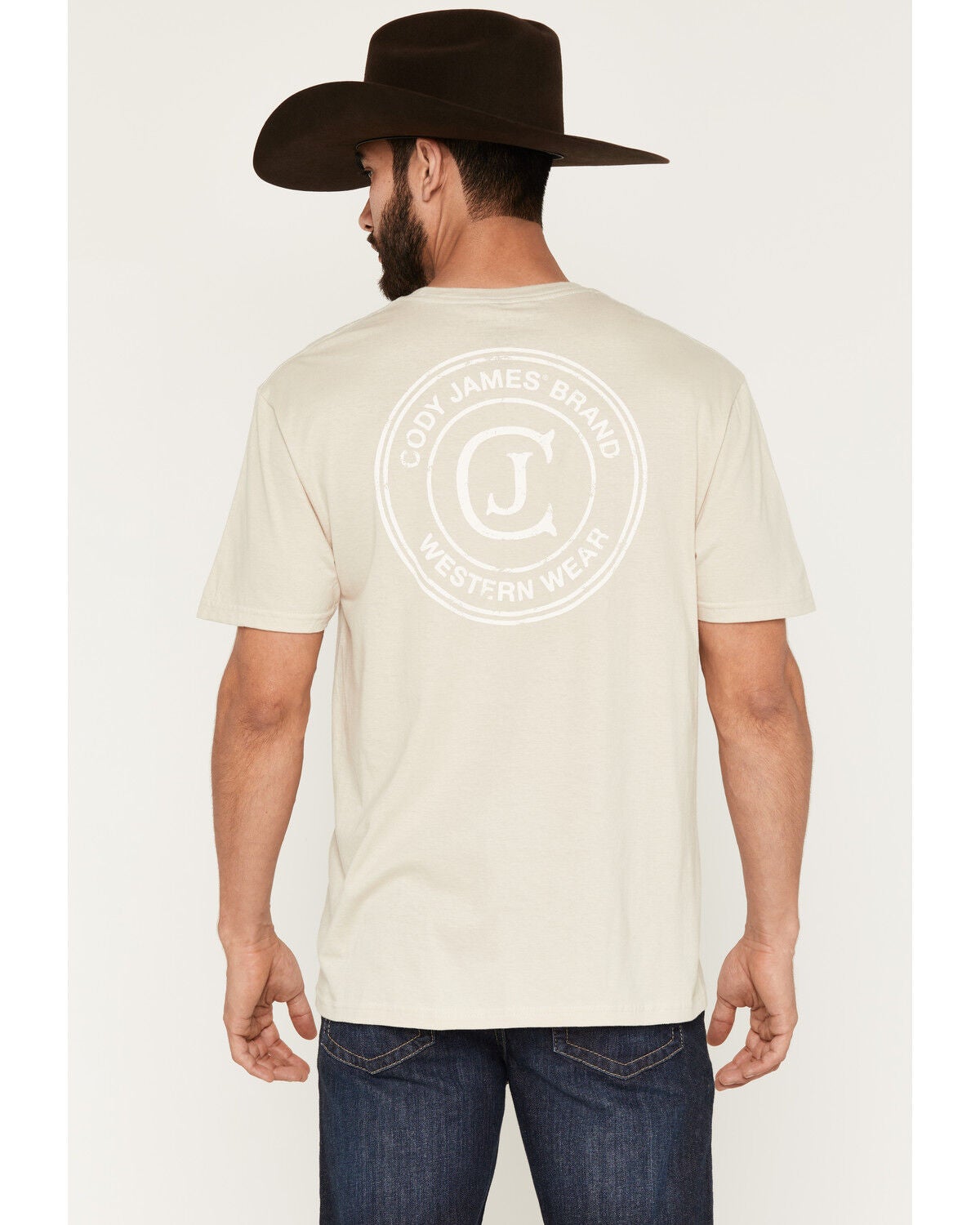 Cody James Men's Logo Short Sleeve Graphic T-Shirt, Sand, hi-res