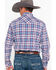 Image #2 - Rock & Roll Denim Men's Double Dye Plaid Print Long Sleeve Western Shirt , Grey, hi-res