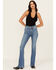 Image #1 - Idyllwind Women's Midland Medium Wash Legend High Rise Bootcut Super Stretch Denim Jeans, Medium Wash, hi-res