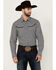Image #1 - Wrangler Men's Rodeo Checkered Print Long Sleeve Snap Western Shirt, Black, hi-res