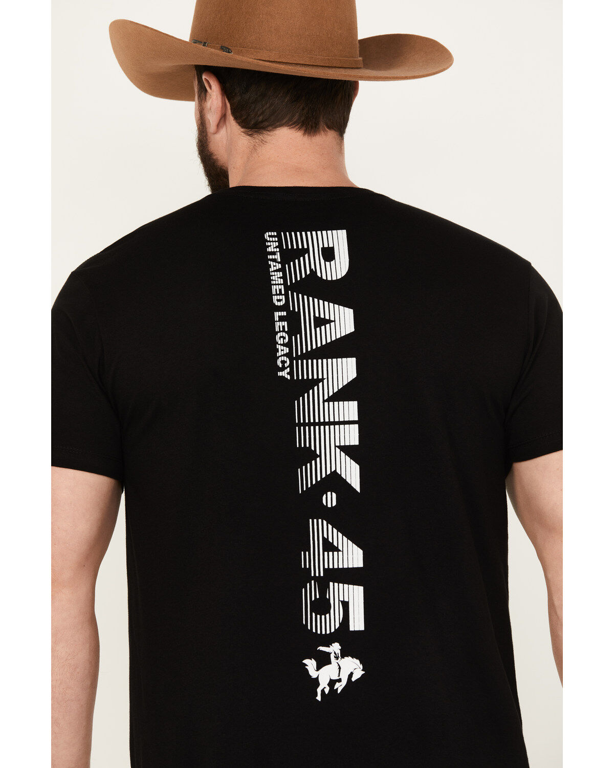 Product Name:  RANK 45® Men's Bronco Coral Short Sleeve Graphic T-Shirt