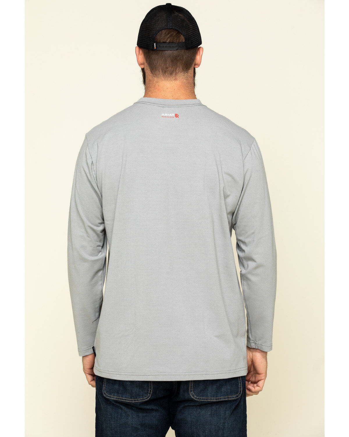 Image #2 - Ariat Men's Navy FR Base Layer Long Sleeve Work T-Shirt - Big & Tall, Navy, hi-res