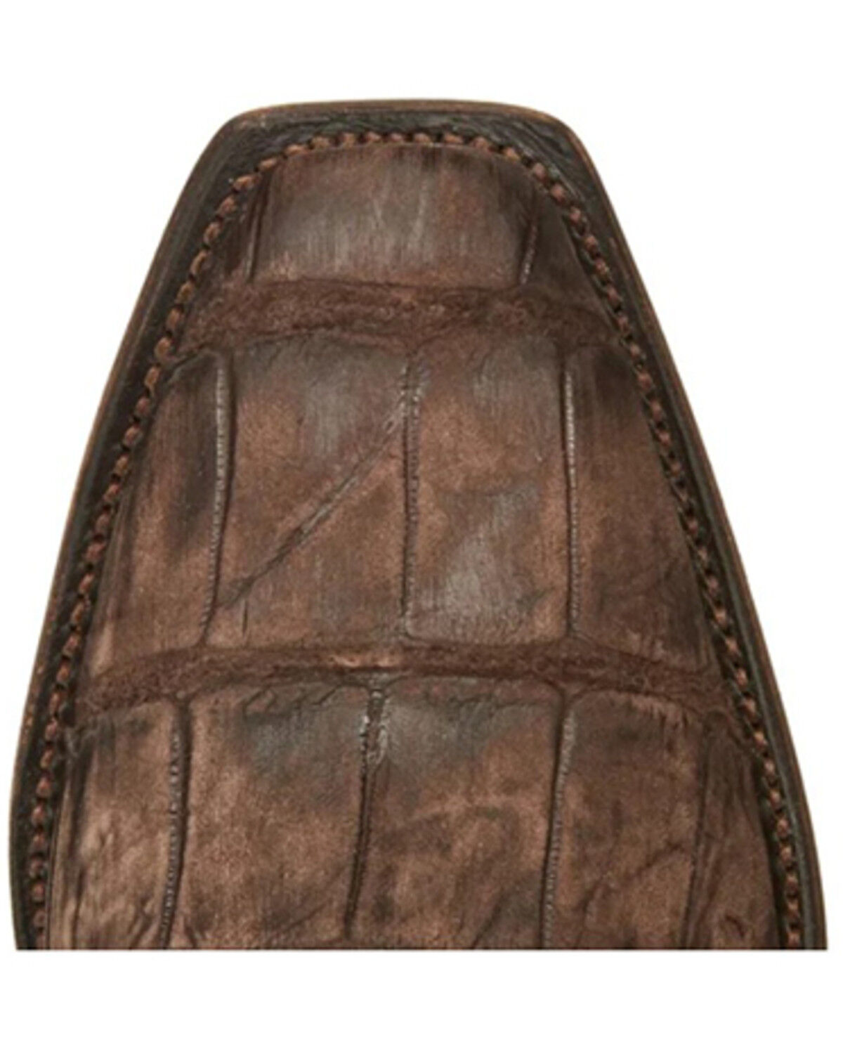 Image #10 - Lucchese Men's Handmade Burke Alligator Western Boots - Square Toe, Chocolate, hi-res