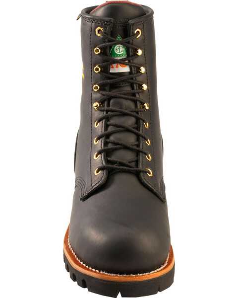 Image #4 - Chippewa Women's Oiled Waterproof & Insulated Logger Boots - Steel Toe, Black, hi-res