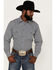 Cowboy Hardware Men's Twisted Geo Print Long Sleeve Western Snap Shirt, White, hi-res
