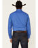 Roper Men's Classic Long Sleeve Snap Western Shirt , Blue, hi-res