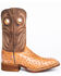 Image #2 - Justin Men's Cognac Ostrich Western Boots - Wide Square Toe, , hi-res