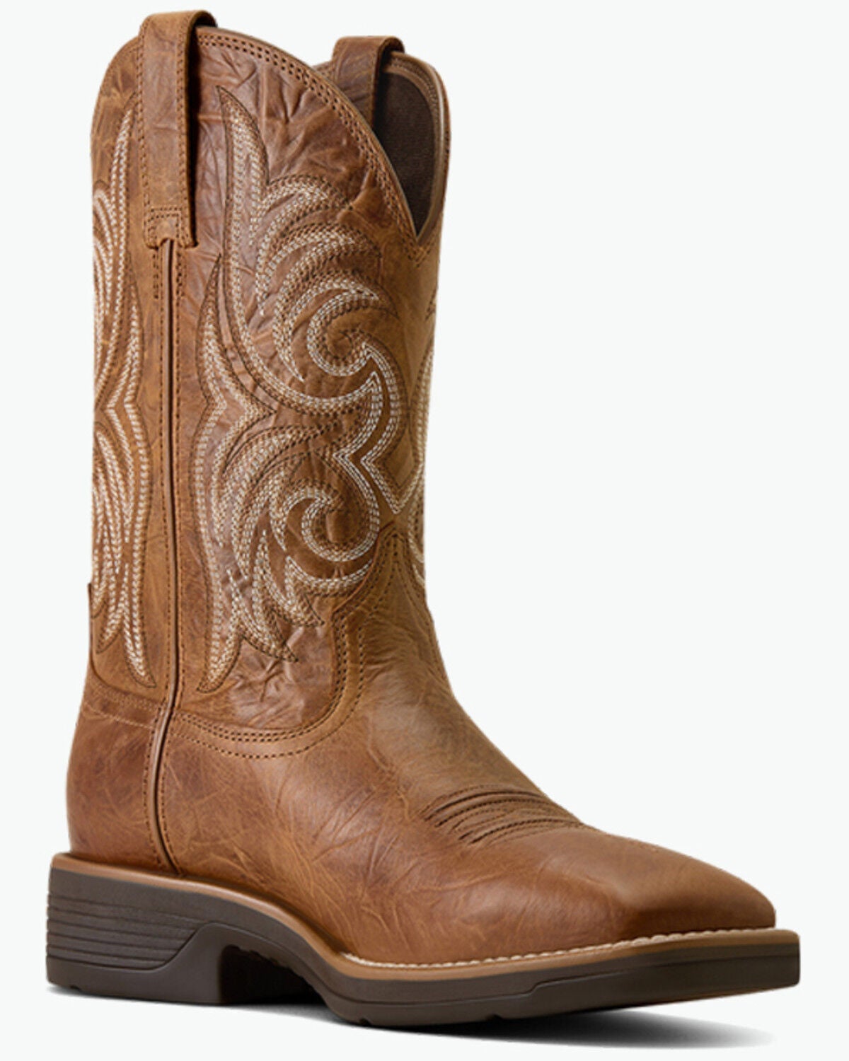 Ariat Men's Ranger Performance Western Boots - Broad Square Toe, Brown, hi-res