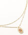 Image #1 - Shyanne Women's Concho Beaded Layered Necklace, Gold, hi-res