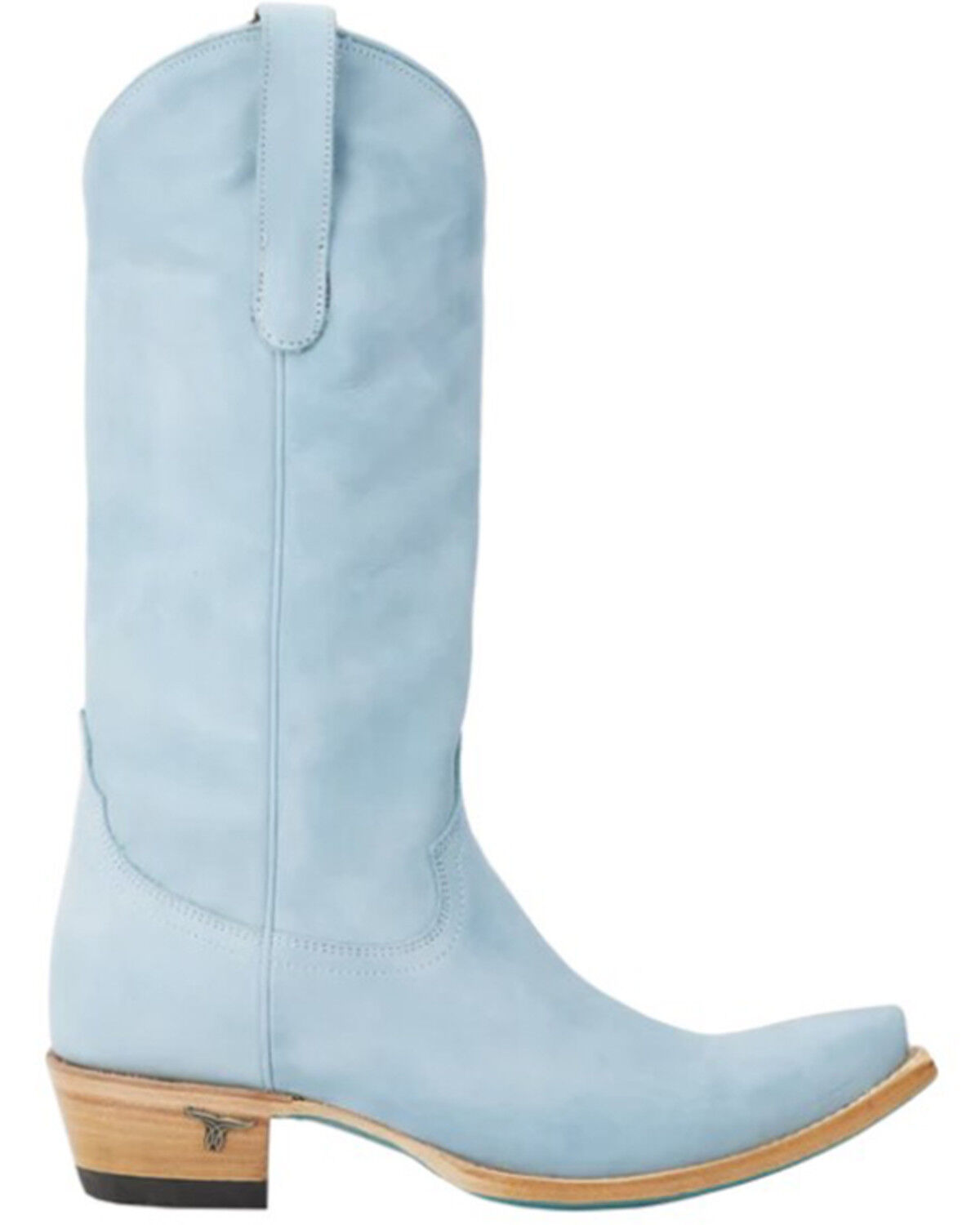 Image #2 - Lane Women's Emma Jane Tall Western Boots - Snip Toe, Blue, hi-res