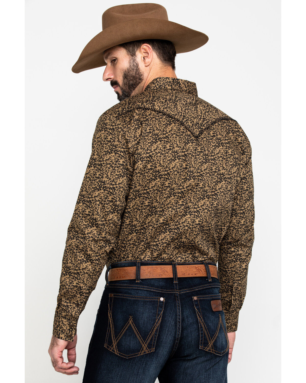 Image #2 - Cody James Men's Lemaire Abstract Floral Print Long Sleeve Western Shirt , , hi-res