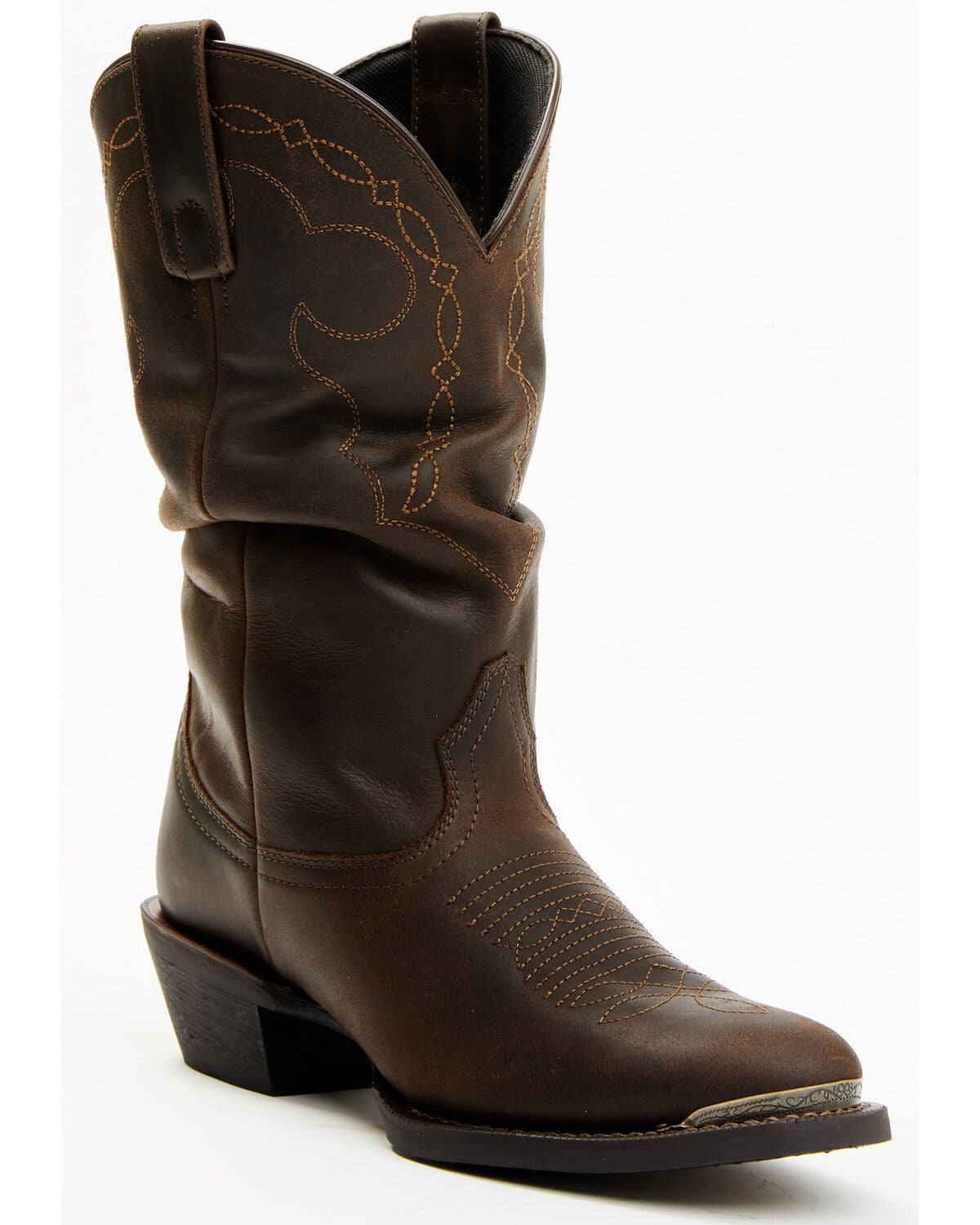 Laredo Women's Slough Lazy River Western Boots - Square Toe, Brown, hi-res
