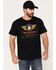 Brew City Beer Gear Men's Budweiser Military Can T-Shirt, Black, hi-res