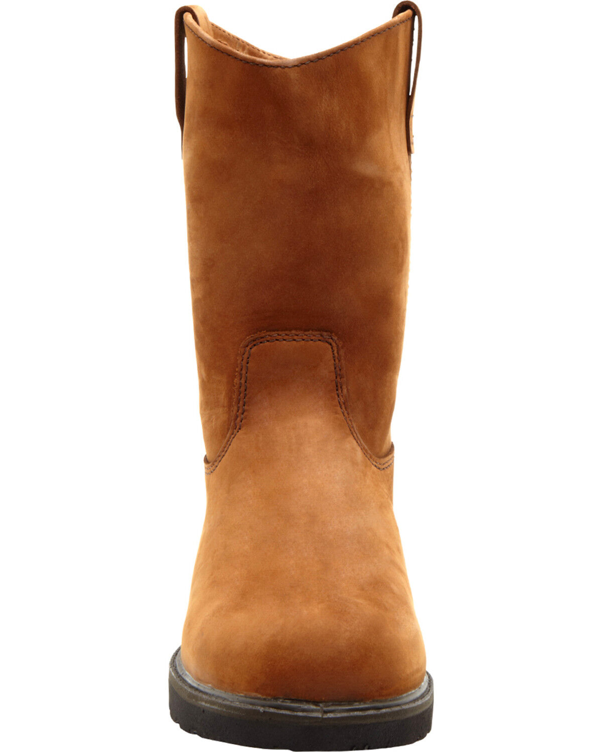 Image #4 - Georgia Boot Men's Wellington Pull On Work Boots - Steel Toe, Brown, hi-res