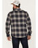 Flag & Anthem Men's Linden Herringbone Plaid Print Button Down Western Flannel Shirt, Navy, hi-res