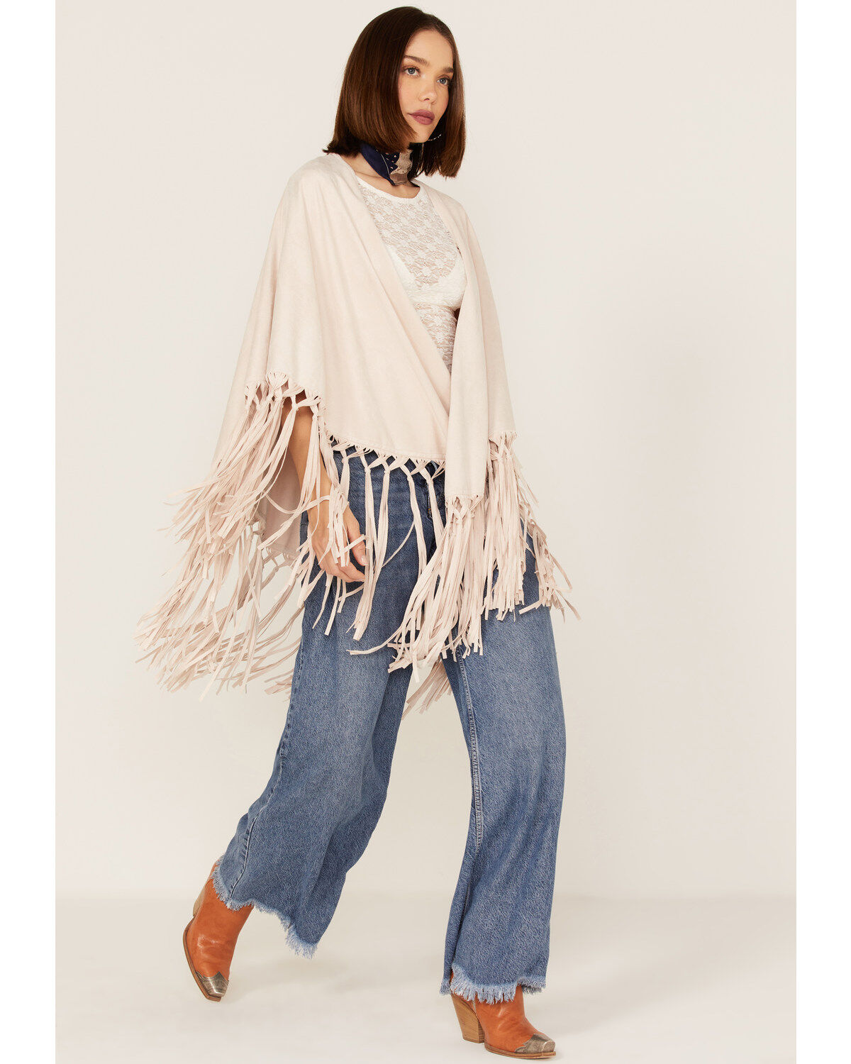 Image #2 - Tasha Polizzi Women's Sierra Shawl, Ivory, hi-res