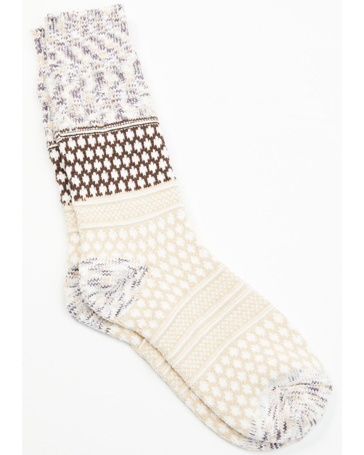 World's Softest Women's Weekend Gallery Textured Crew Socks, Off White, hi-res