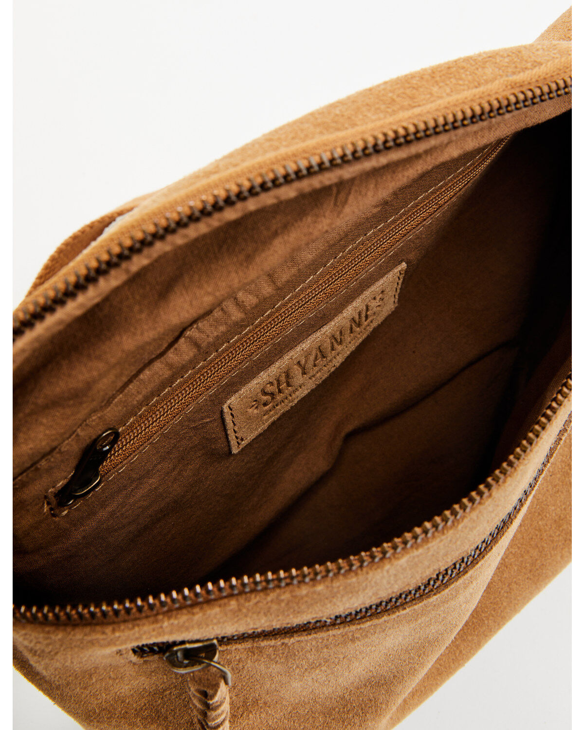 Image #4 - Shyanne Women's Suede Crossbody Bag, Brown, hi-res