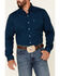 Image #3 - Cinch Men's Modern Fit Solid Navy Long Sleeve Button-Down Western Shirt, Blue, hi-res