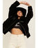 Image #1 - Revel Women's Sherpa Trim Moto Jacket, Black, hi-res
