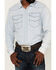 Image #3 - Kimes Ranch Men's Grimes Light Wash Denim Long Sleeve Snap Western Shirt, Light Blue, hi-res