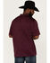 Image #4 - RANK 45® Men's Gazer Textured Solid Short Sleeve Polo Shirt, Purple, hi-res