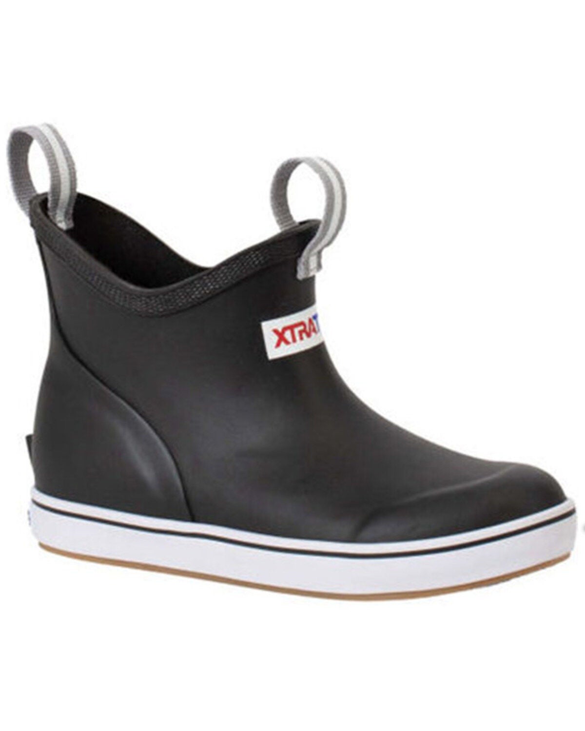 Xtratuf Boys' Ankle Deck Boots - Round Toe, Black, hi-res