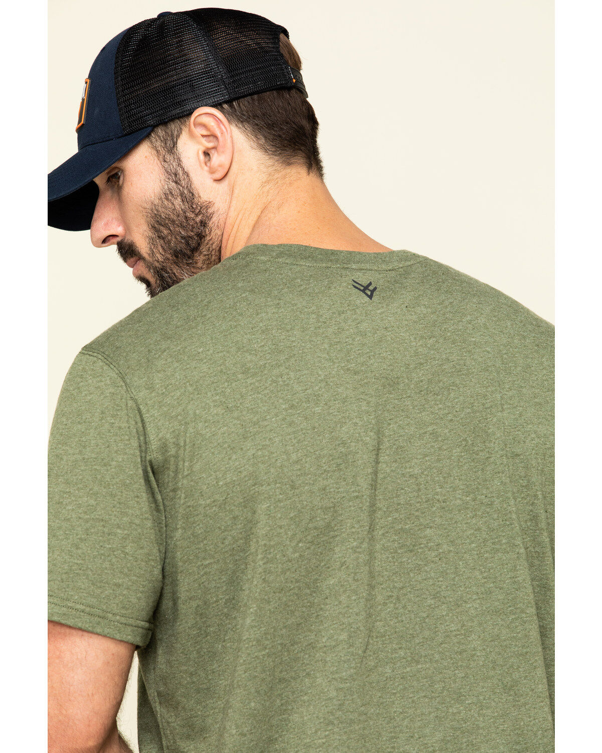 Image #5 - Hawx Men's Olive Solid Pocket Short Sleeve Work T-Shirt, , hi-res