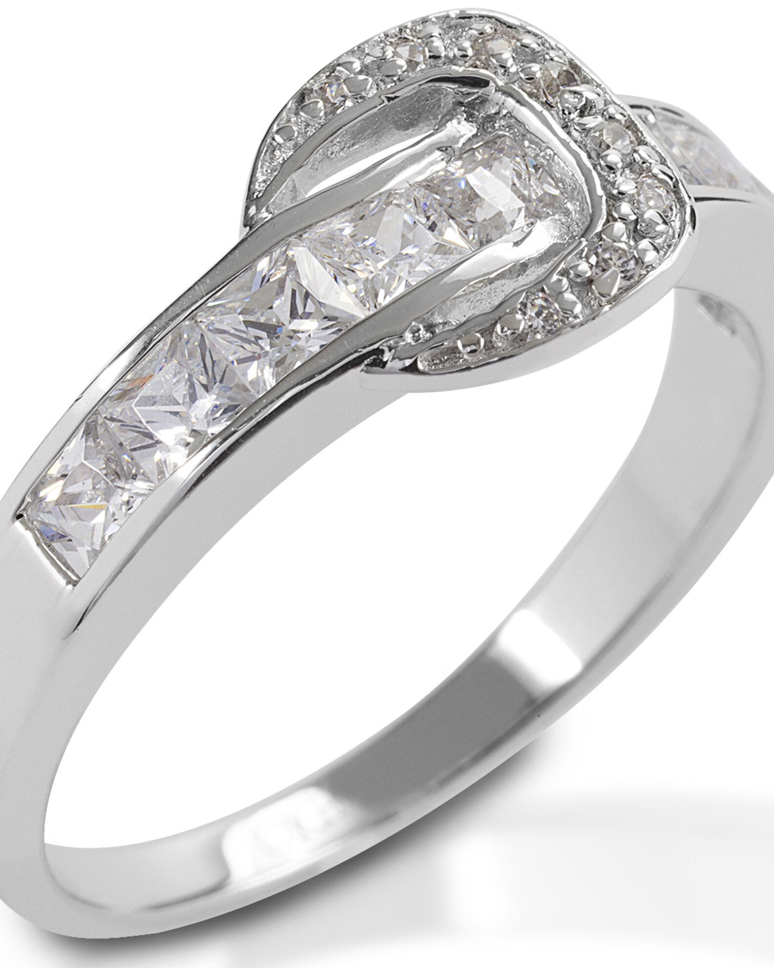 Image #1 - Kelly Herd Women's Contemporary Buckle Ring, Silver, hi-res