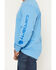 Image #3 - Carhartt Men's Loose Fit Logo Long Sleeve Work T-Shirt, Blue, hi-res