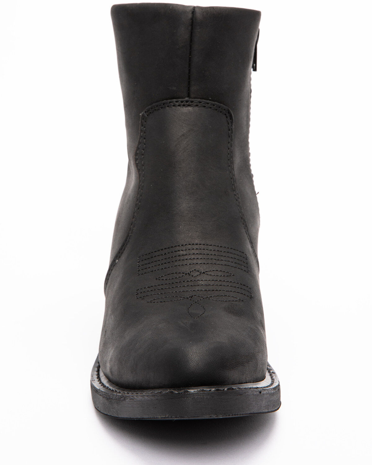 durango black side zip western boot