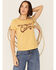 Bandit Women's Looking At Country Graphic Tee, Mustard, hi-res