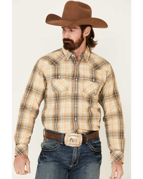 Image #2 - Ariat Men's Austin Retro Large Plaid Print Long Sleeve Snap Western Shirt , , hi-res