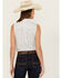 Image #4 - Ariat Women's Billie Jean Floral Striped Sleeveless Button-Down Western Shirt, Blue, hi-res