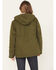 Image #4 - Carhartt Women's Heather Basil Washed Duck Sherpa-Lined Zip-Front Hooded Work Jacket, Green, hi-res