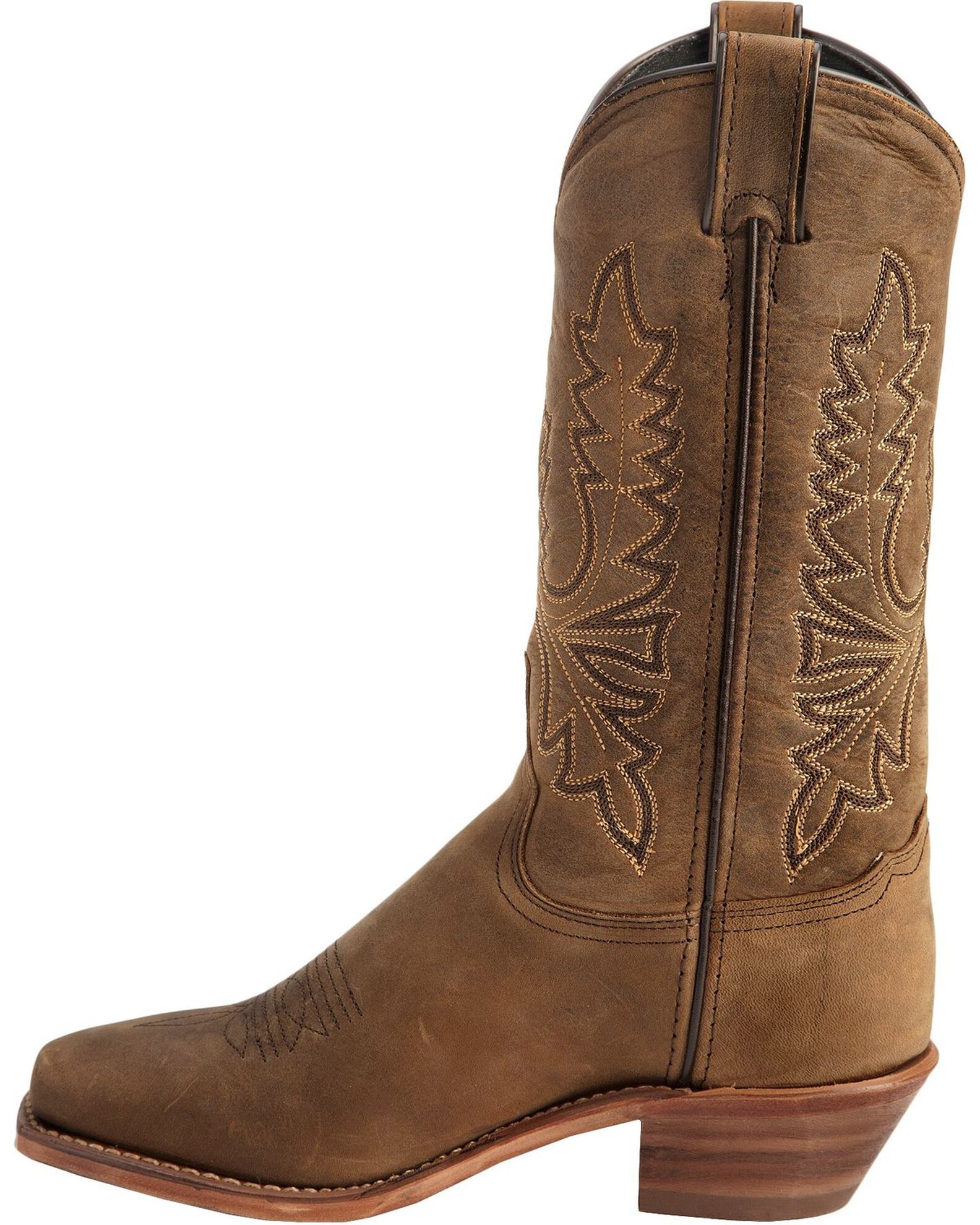 Image #3 - Abilene Women's Western Boots - Square Toe, Olive, hi-res