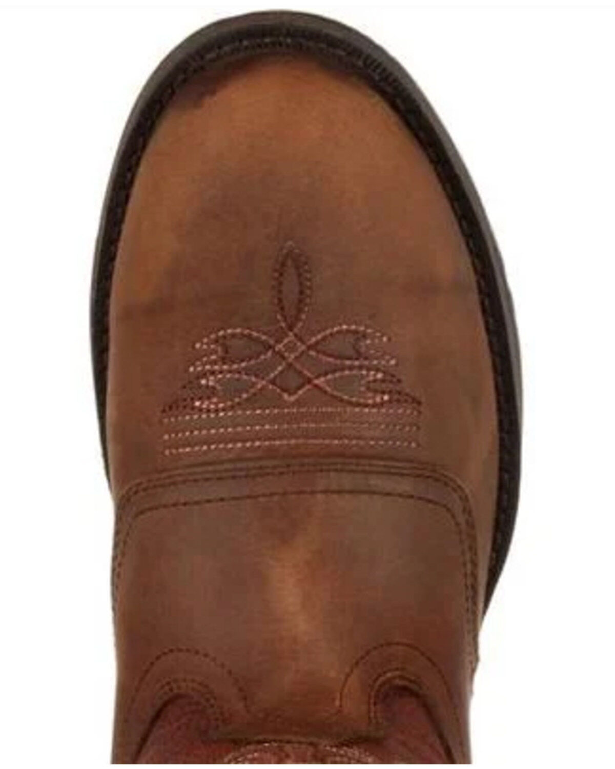 Image #6 - Durango Men's Rebel Saddle Western Boots, Bark, hi-res