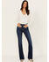Image #1 - Idyllwind Women's Rebel Janie Dark Wash Mid Rise Bootcut Jeans, Dark Wash, hi-res
