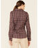 Image #4 - Columbia Women's Malbec Plaid Print Ridge Lite Long Sleeve Button-Down Western Shirt, Burgundy, hi-res