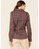 Image #4 - Columbia Women's Malbec Plaid Print Ridge Lite Long Sleeve Button-Down Western Shirt , Burgundy, hi-res