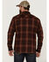 Image #5 - Ariat Men's Hiller Retro Plaid Snap Western Flannel Shirt, Maroon, hi-res