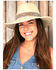 Nikki Beach Women's Moonstone Southwestern Band Wool Felt Western Fedora Hat , White, hi-res