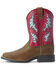 Ariat Youth Girls' Homestead VentTEK Western Boots - Broad Square Toe, Brown, hi-res