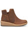 Image #2 - Born Women's Viv Wedge Booties - Round Toe, Brown, hi-res