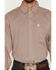 Image #3 - George Strait by Wrangler Men's Geo Print Long Sleeve Button-Down Stretch Western Shirt, Rust Copper, hi-res