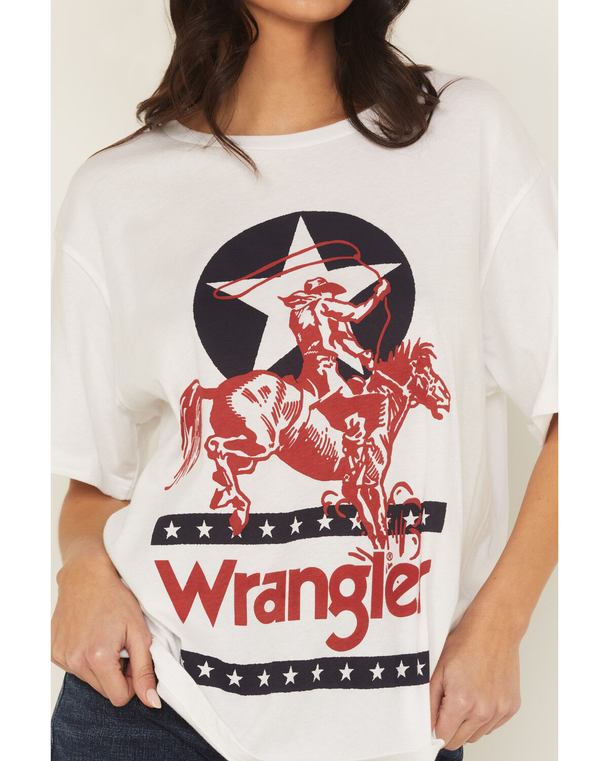 Product Name:  Wrangler Women's Rider Logo Short Sleeve Graphic Tee