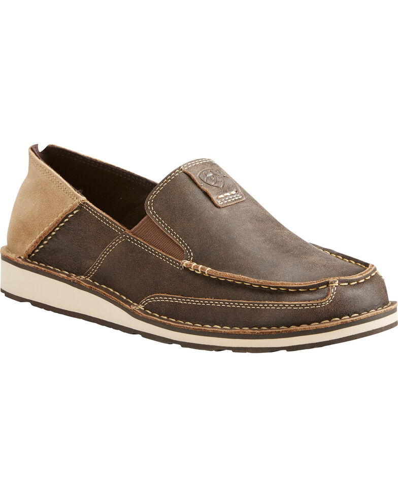 Ariat Men�s Dark Brown Cruiser Vintage Bomber SipOn Shoes