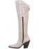 Dan Post Women's Loverfly Tall Western Boots - Snip Toe , White, hi-res