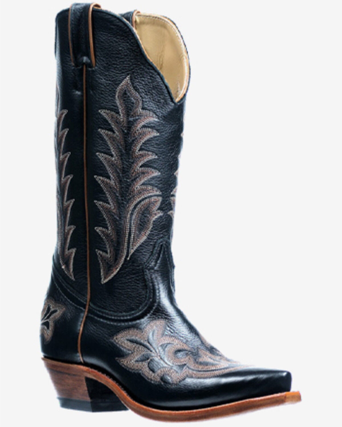 Image #1 - Boulet Women's Western Boots - Snip Toe, Black, hi-res