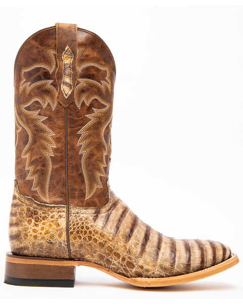 Image #3 - Cody James Men's Caiman Belly Western Boots - Broad Square Toe, Brown, hi-res